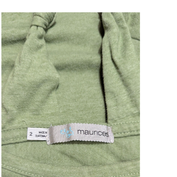 Maurices -Women's- Green Shirt -Size 2 - See Measurements -Pre-Owned Great Cond - Picture 5 of 6